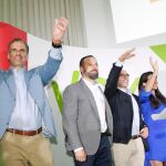 El candidato de Vox, Javier Ortega Smith en la noche electoral
