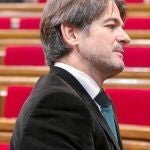 En la imagen, el diputado de CiU Oriol Pujol