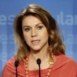 La secretaria general del PP, María Dolores de Cospedal