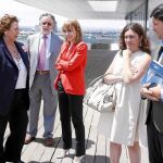 Barberá y Garaña, junto con Pablo Landecho, director del Consorcio Valencia 2007 y los concejales Beatriz Simón y Alfonso Grau