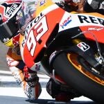 Marc Marquez durante los entrenamientos de hoy