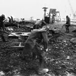 45.000 evacuados. El fuego ardió en Chernóbil durante diez días, mientras el Gobierno mantenía en secreto la magnitud del desastre, ocurrido en 1986