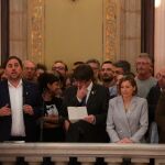 Imagen de archivo de la "declaración de independencia"en 2017/Shooting