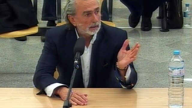 El líder de la "trama Gürtel", Francisco Correa, en uno de sus juicios en la Audiencia Nacional vinculados a la red corrupta