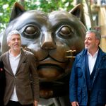 Jaume Collboni y Fernando Grande-Marlaska, ayer en la rambla del Raval