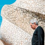 El escritor italiano Alessandro Baricco, ayer, en la Pedrera de Barcelona / Foto: Laura Gómez