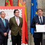 El presidente de la CEOE, Antonio Garamendi, y el de la patronal autonómica valenciana, Salvador Navarro, se reunieron ayer con el jefe del Consell, Ximo Puig