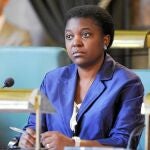 Kyenge, ayer en Pescara, en un debate sobre inmigración