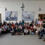 Los responsables de las empresas que participan en la actual edición de Lanzadera, ayer durante la presentación de sus proyectos