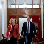Batet junto al vicepresidente de la Mesa, Rodríguez Gómez de Celis. Foto: Cristina Bejarano