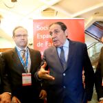 El consejero de Sanidad, Antonio María Sáez, junto a Carlos Meceño, Jesús Gómez y Tomás Codesal en las jornadas celebradas en Valladolid