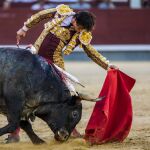 El diestro peruano Roca Rey durante el decimoséptimo festejo de la Feria de San Isidro / Foto: Alberto R. Roldán