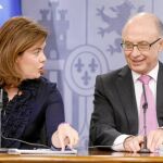 Soraya Sáenz de Santamaría y Cristóbal Montoro