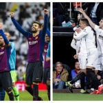 Barcelona y Valencia respectivamente celebran su pase a la final de la Copa del Rey