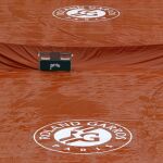 La pista central de Roland Garros, cubierta en la última edición