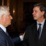 Carlos Fitz-James y Cayetano Martínez de Irujo, en Sevilla