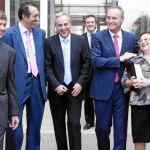 El presidente de la Generalitat, Alberto Fabra, ayer en el 75 aniversario de El Periódico Mediterráneo