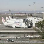 Aviones de Air Europa en Barajas