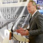 El presidente, Alberto Fabra, durante su intervención en Castellón