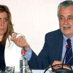 Susana Díaz junto a José Antonio Griñán.