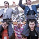 Doble puerta grande en Badajoz