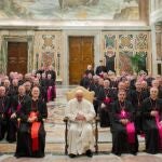 El Papa con los nuncios apostólicos, hoy en el Vaticano