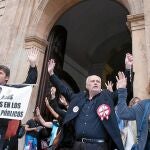 Imagen de una de las muchas protestas que realizaron los funcionarios tras los recortes