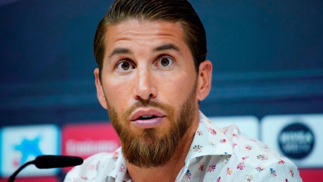 Sergio Ramos, durante la rueda de prensa en la Ciudad Deportiva / Foto: Reuters