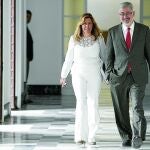 Susana Díaz y Antonio Ávila, ayer, en el Palacio de San Telmo