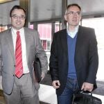 El director de Políticas Culturales, José Ramón Alonso, en la apertura del III Encuentro sobre redes sociales en museos y centros de arte, junto a José Javier Fernández