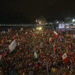 Miles de católicos participan hoy, martes 23 de julio de 2013, en la misa de apertura de la Jornada Mundial de la Juventud (JMJ), a cargo del arzobispo de la ciudad, Orani Joao Tempesta.