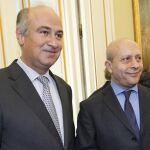 Fernando Benzo, junto al ministro de Cultura, José Ignacio Wert