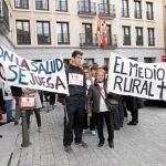 Concentración reciente en Segovia contra el cierre de urgencias nocturnas