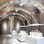 Una imagen de la sala en la que se conservan las pinturas de Santa María de Sigena