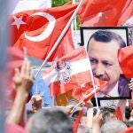 Unas 8.000 personas se manifestaron ayer en Viena a favor de Recep Tayyip Erdogan