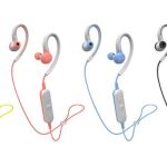 En cuatro llamativos colores, estos auriculares están diseñados para la práctica de deportes.