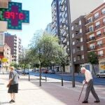 Casi cuarenta grados en las calles de Ponferrada en los últimos días
