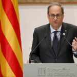 El presidente de la Generalitat de Cataluña, Quim Torra. EFE/ Andreu Dalmau