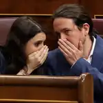Irene Montero y Pablo Iglesias, en una imagen de archivo / Efe