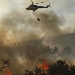 Imagen de un incendio declarado este año en Lugo
