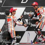 Podio español en Chequia. Pedrosa y Lorenzo se están acostumbrando a que Marc ocupe el primer escalón