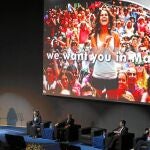 En San Petersburgo hablaron el presidente de Madrid'20, Alejandro Blanco; la alcaldesa de la capital, Ana Botella; el secretario de Estado de Comercio, Jaime García-Legaz; la miembro del COI Marisol Casado, y los directores de la candidatura, Víctor Sánchez y Theresa Zabell