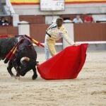 Templado natural de Mario Alcalde al segundo novillo de Montealto de la tarde