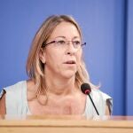 En la imagen, la consellera de Bienestar Social, Neus Munté, ayer en su rueda de Premsa sobre el supuesto pederasta de Leida