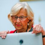 La exalcaldesa del Ayuntamiento de Madrid Manuela Carmena, quien renunciará a su acta de concejala