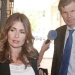 Laura Gómiz, a su llegada ayer a los juzgados sevillanos
