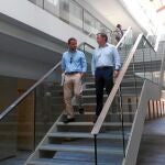 Moragues, ayer durante su visita al Complejo Nou d'Octubre
