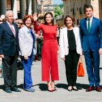 La reina Letizia visita El Burgo de Osma junto a la ministra Teresa Ribera; al presidente de las Cortes, Ángel Ibáñez; la delegada del Gobierno en Castilla y León, Mercedes Martín, y la consejera María Josefa García Cirac, entre otros