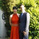 Irene Villa y su marido, invitados a la boda de Marina Castaño y Enrique Puras.
