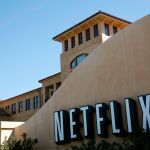 Un rótulo de Netflix en Los Gatos, California